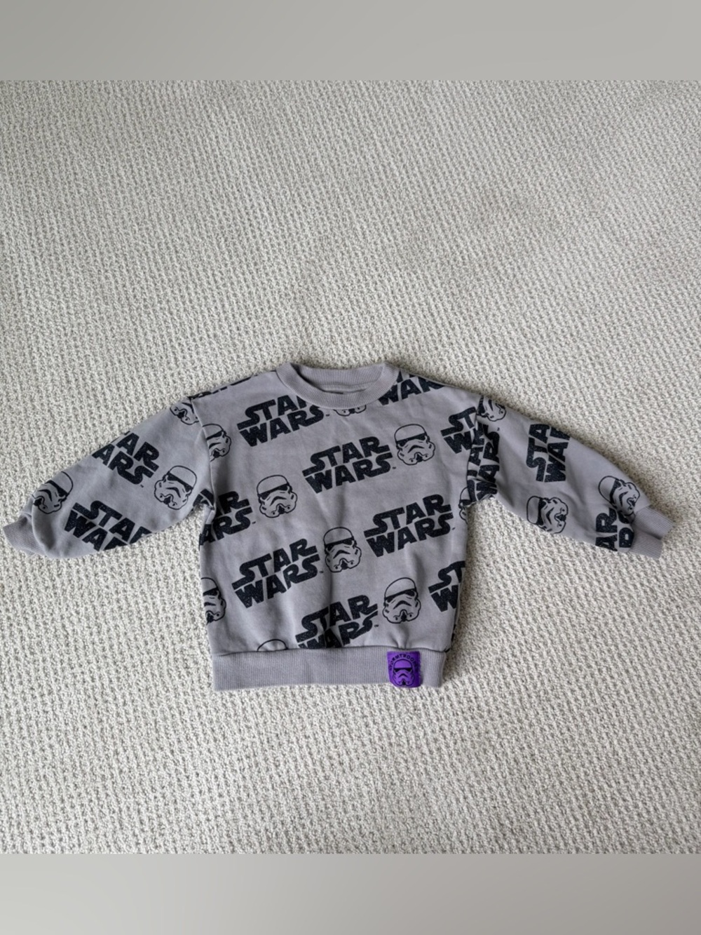 H&M Grey Star Wars Stormtrooper Print Kids Sweatshirt